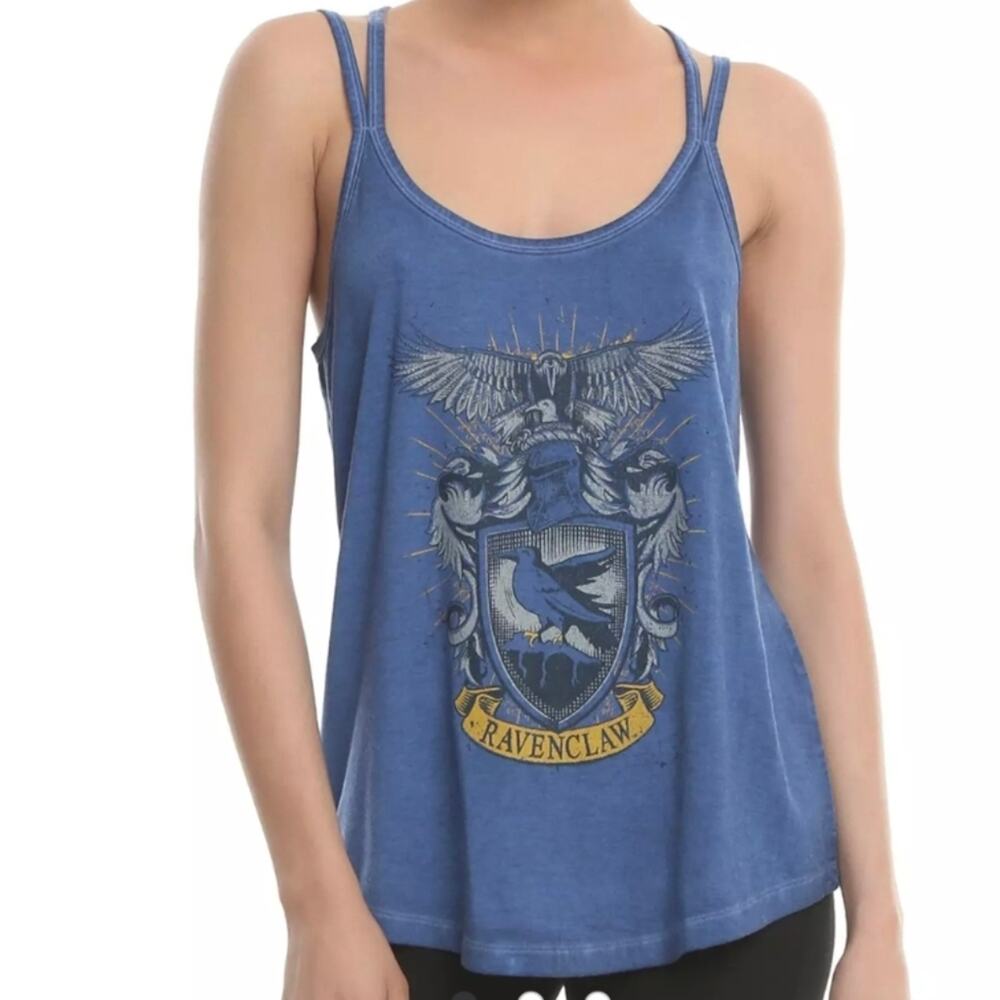 NWT Harry Potter Ravenclaw Womens Strappy Tank Top Blue Cross Back Size XS